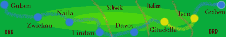 Konzerte in Zwickau, Naila, Lindau, Davos (Schweiz), Citadelle (Italien), Isen und Guben