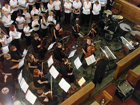 Ch�re der Klosterkirche Guben - Konzert in Forst