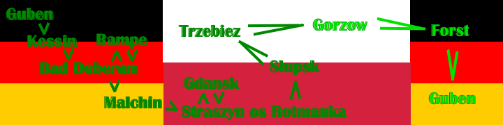 Tour �bersicht: 3.8.2009 Guben